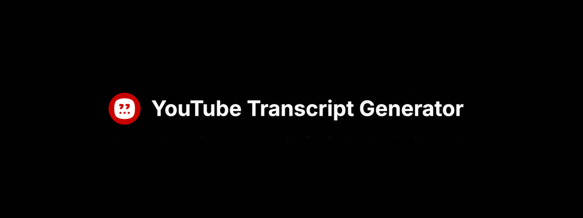 Youtube Transcript Generator